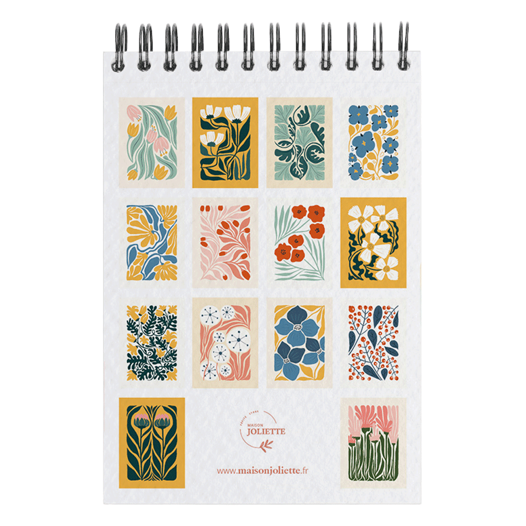 Carnet de coloriage A6 - FLORAL #1