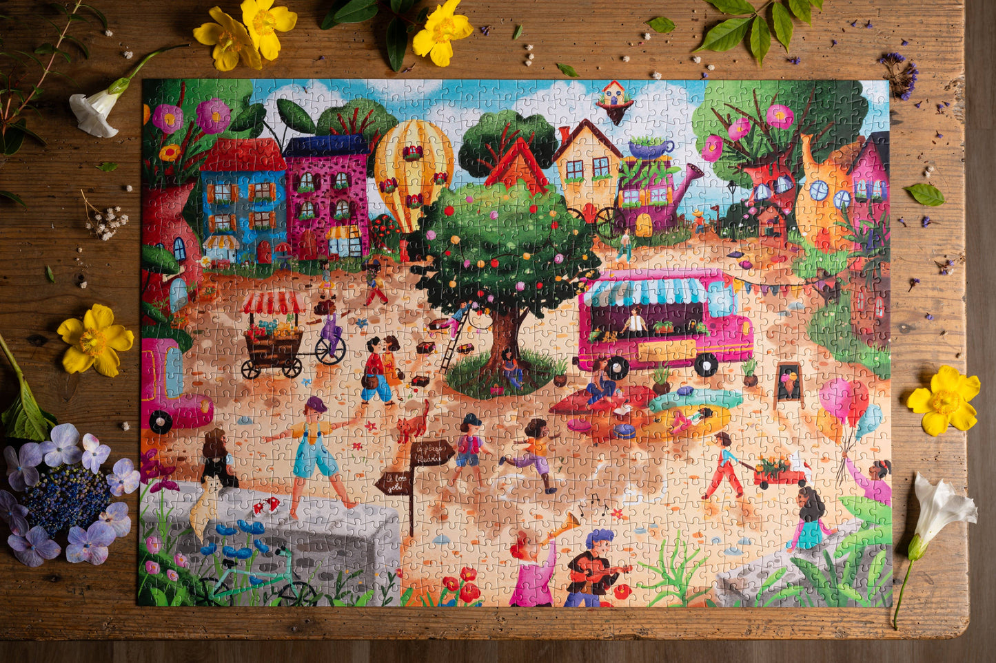 Puzzle Place des Fleurs – Trevell – 1000 pièces