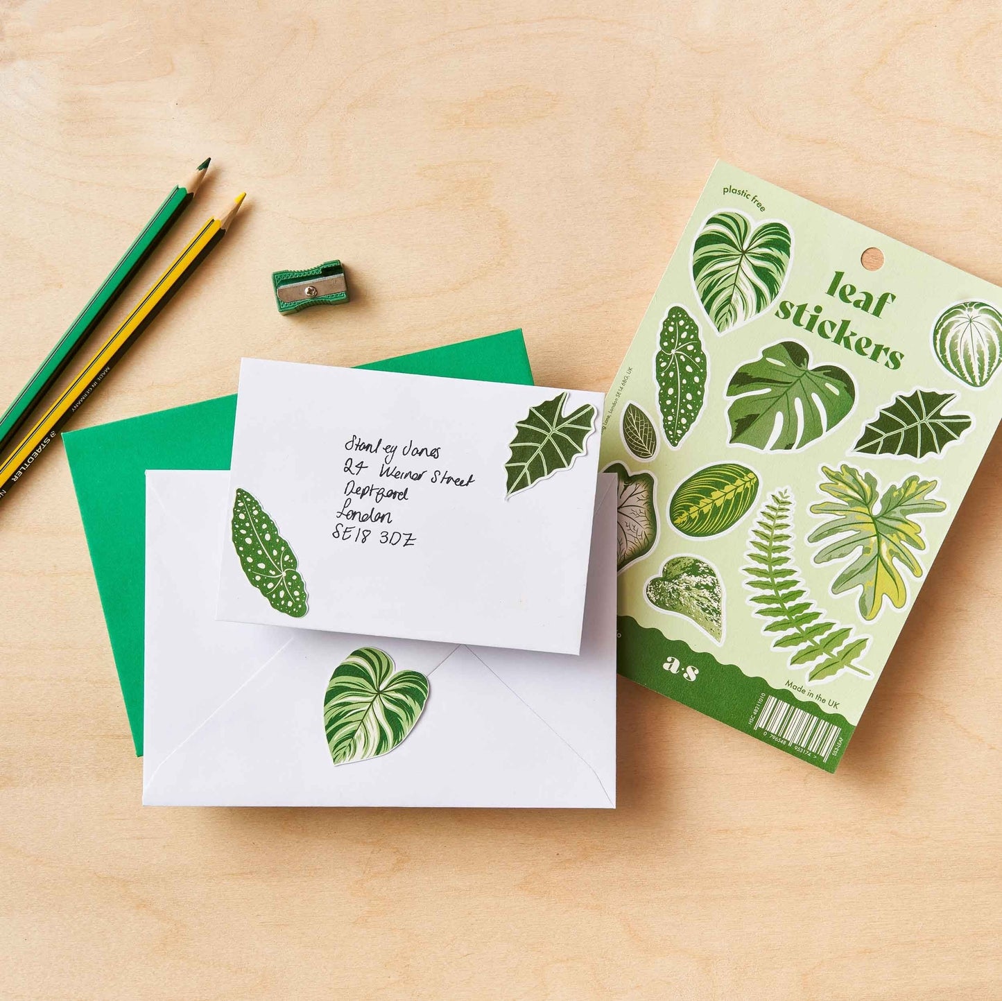 Stickers planche - FEUILLES PLANTES D'INTERIEUR