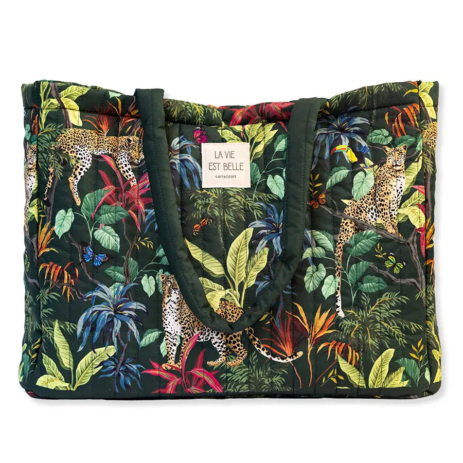 Cabas matelassé LEOPARDS