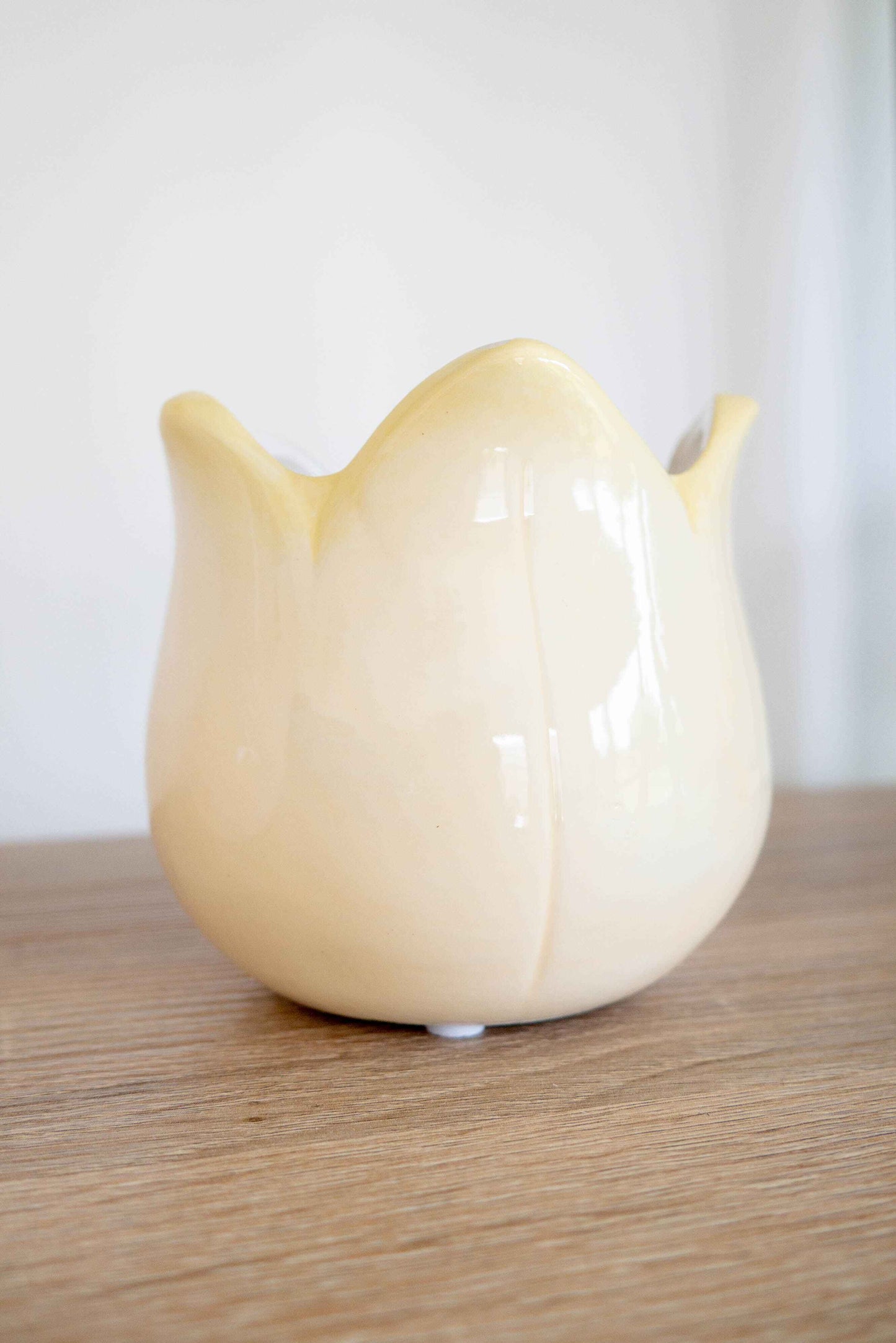Cache-pot TULIPE jaune