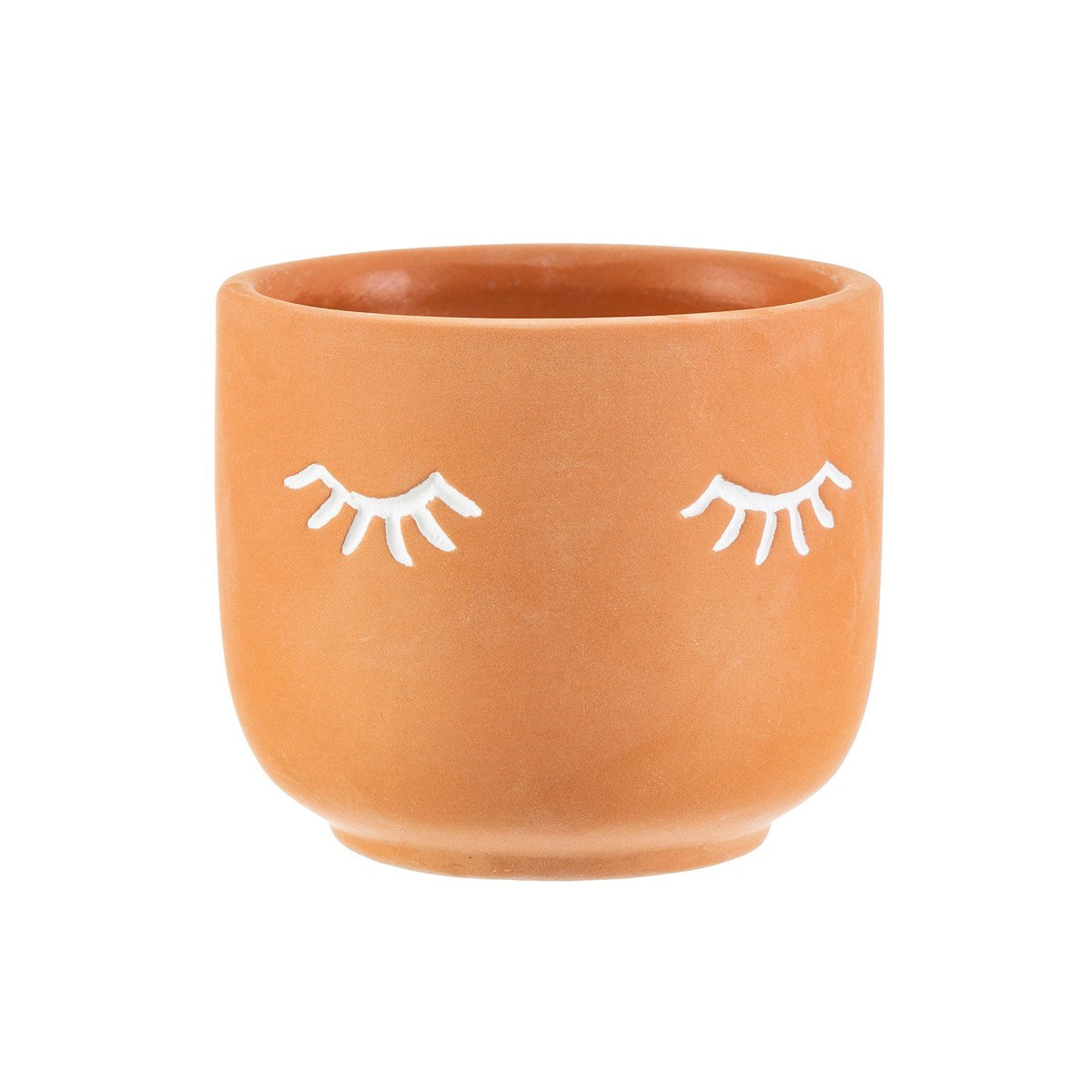 Cache-pot mini EYES TERRACOTTA