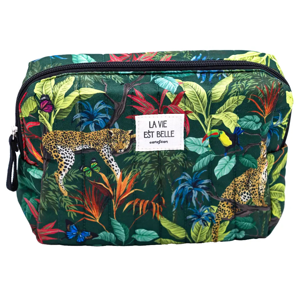 Trousse matelassée LEOPARDS