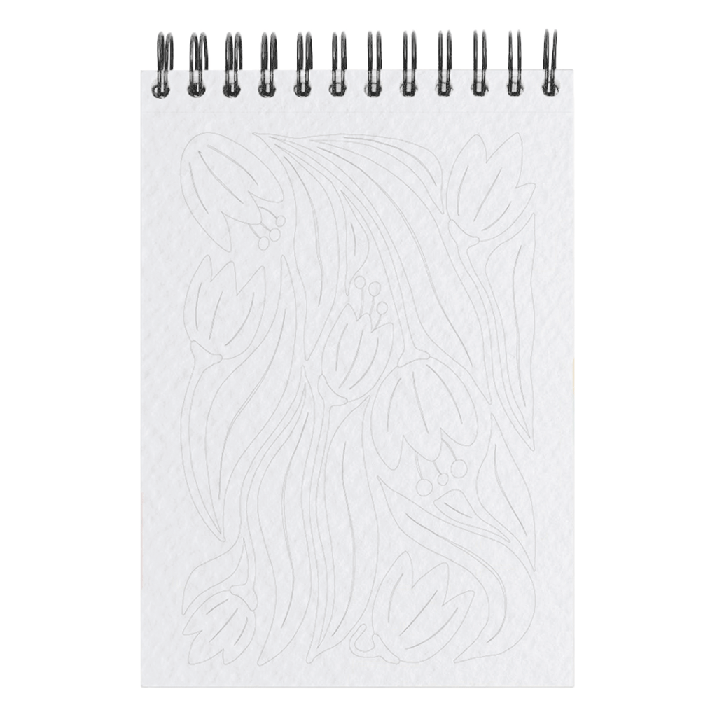 Carnet de coloriage A6 - FLORAL #1