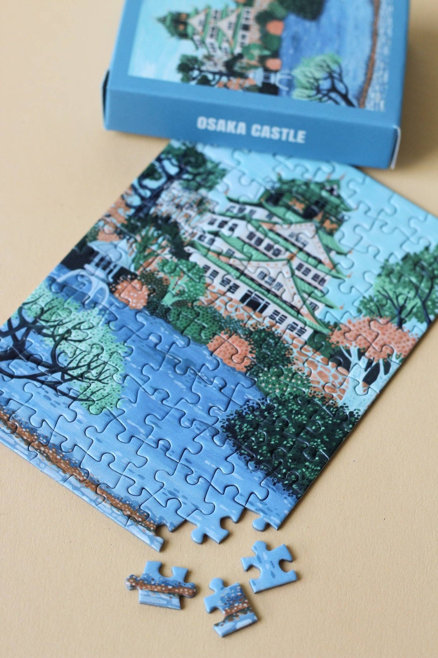Mini puzzle CHÂTEAU D'OSAKA - Piecely - 99 pièces