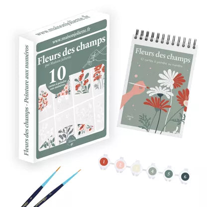 Peinture aux numéros - FLEURS DES CHAMPS