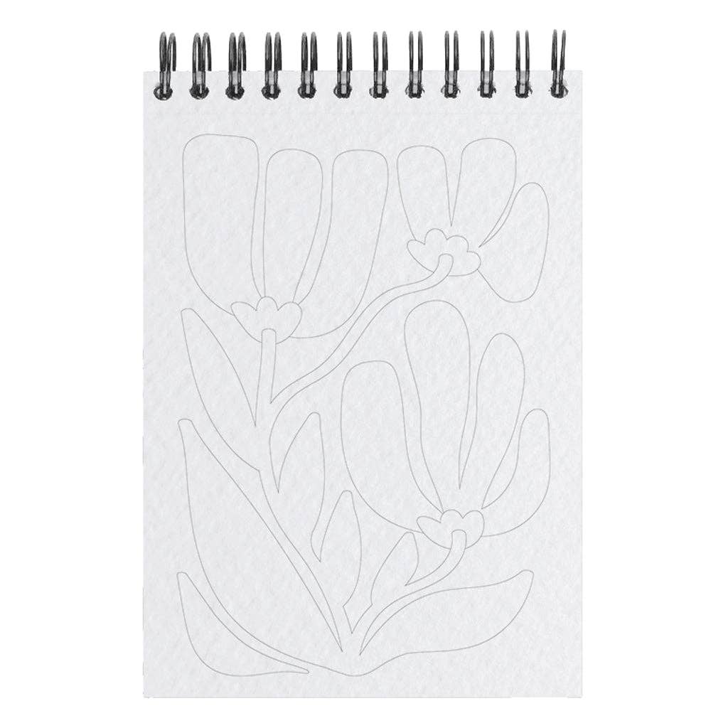 Carnet de coloriage A6 - FLORAL #2