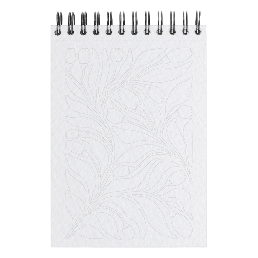 Carnet de coloriage A6 - FLORAL #1