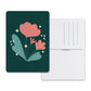 Carte PIVOINE FOND VERT