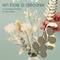 Boite 10 FLEURS EN BOIS CONTREPLAQUE