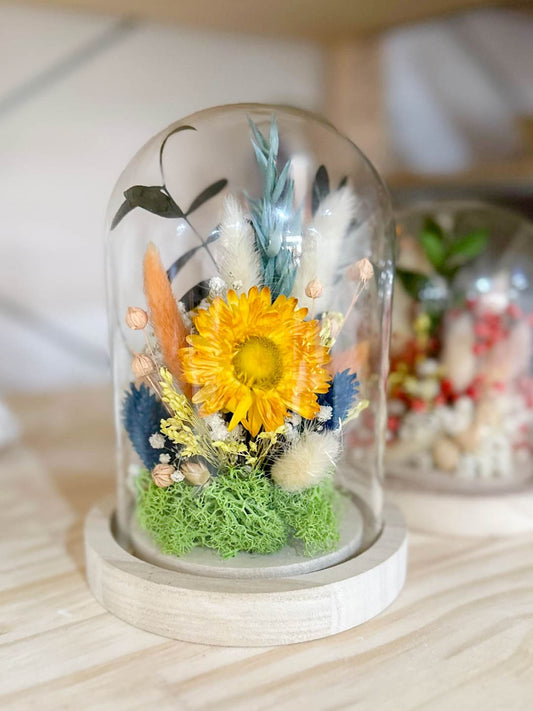 Atelier CLOCHE DE FLEURS SECHEES