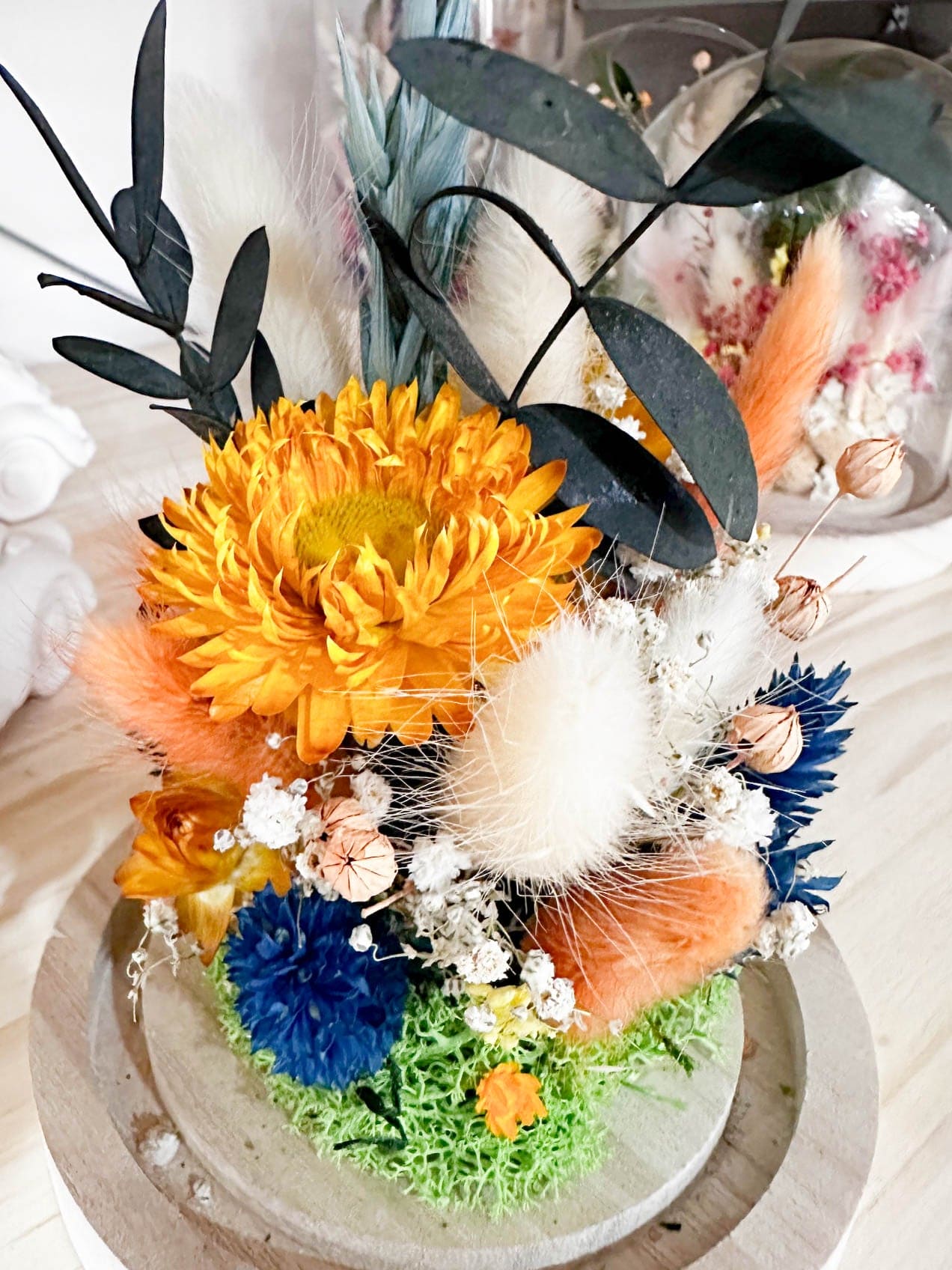 Atelier CLOCHE DE FLEURS SECHEES