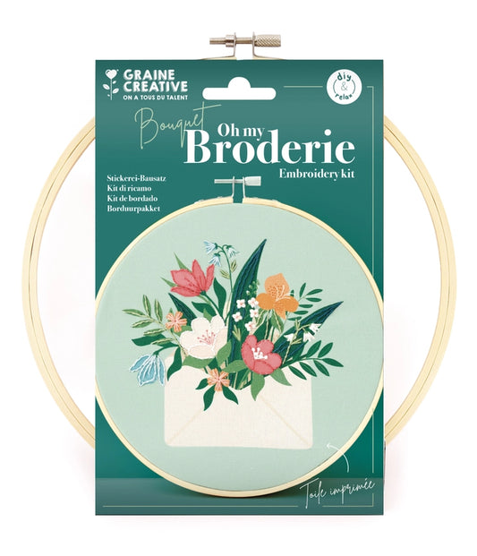 Kit broderie partielle BOUQUET
