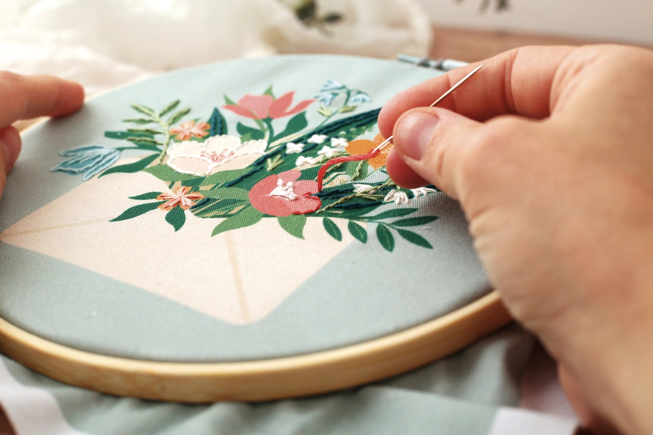 Kit broderie partielle BOUQUET