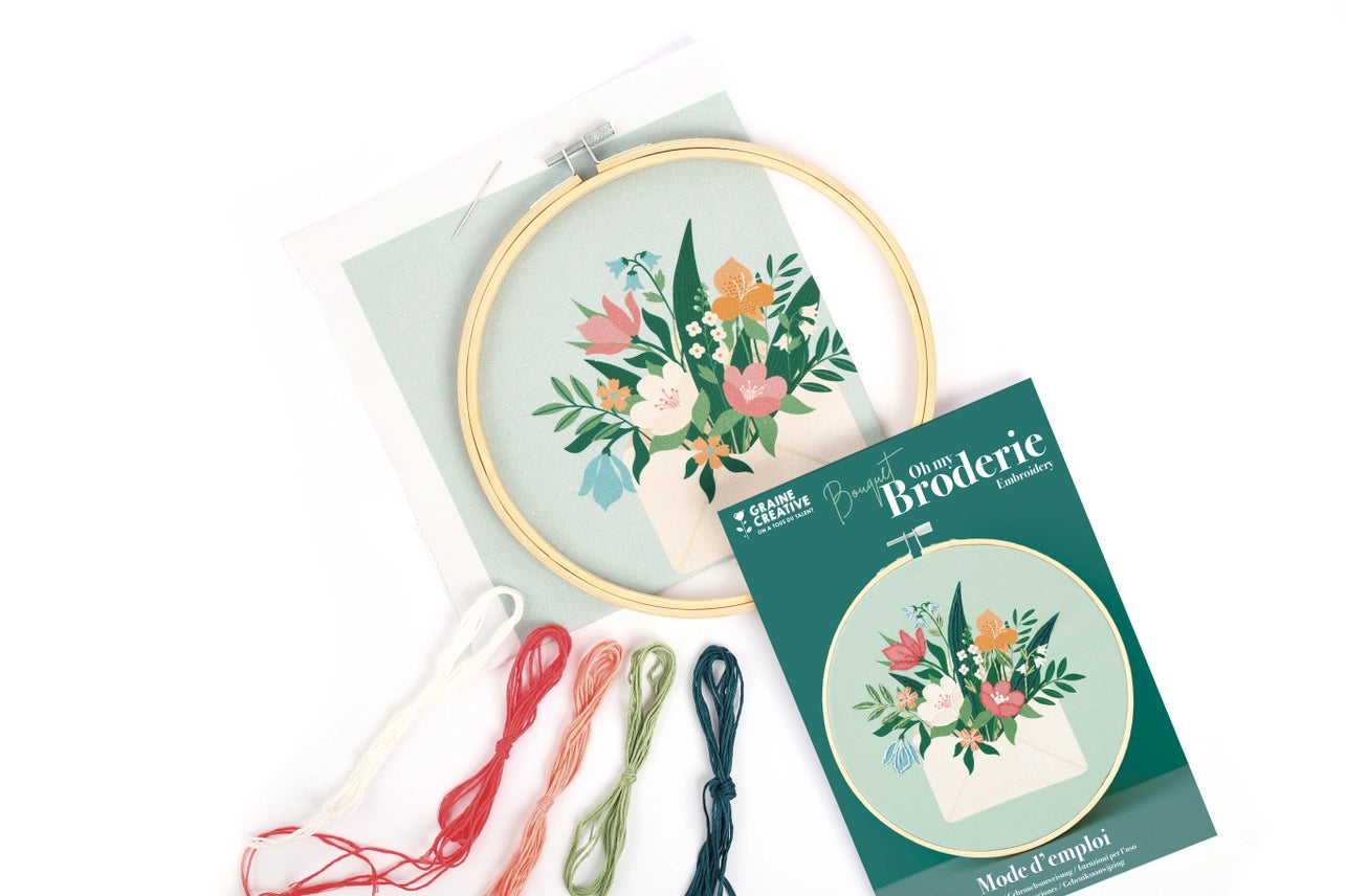 Kit broderie partielle BOUQUET
