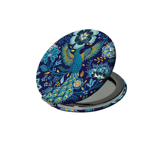 Miroir de poche PAONS du CACHEMIRE