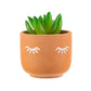 Cache-pot mini EYES TERRACOTTA