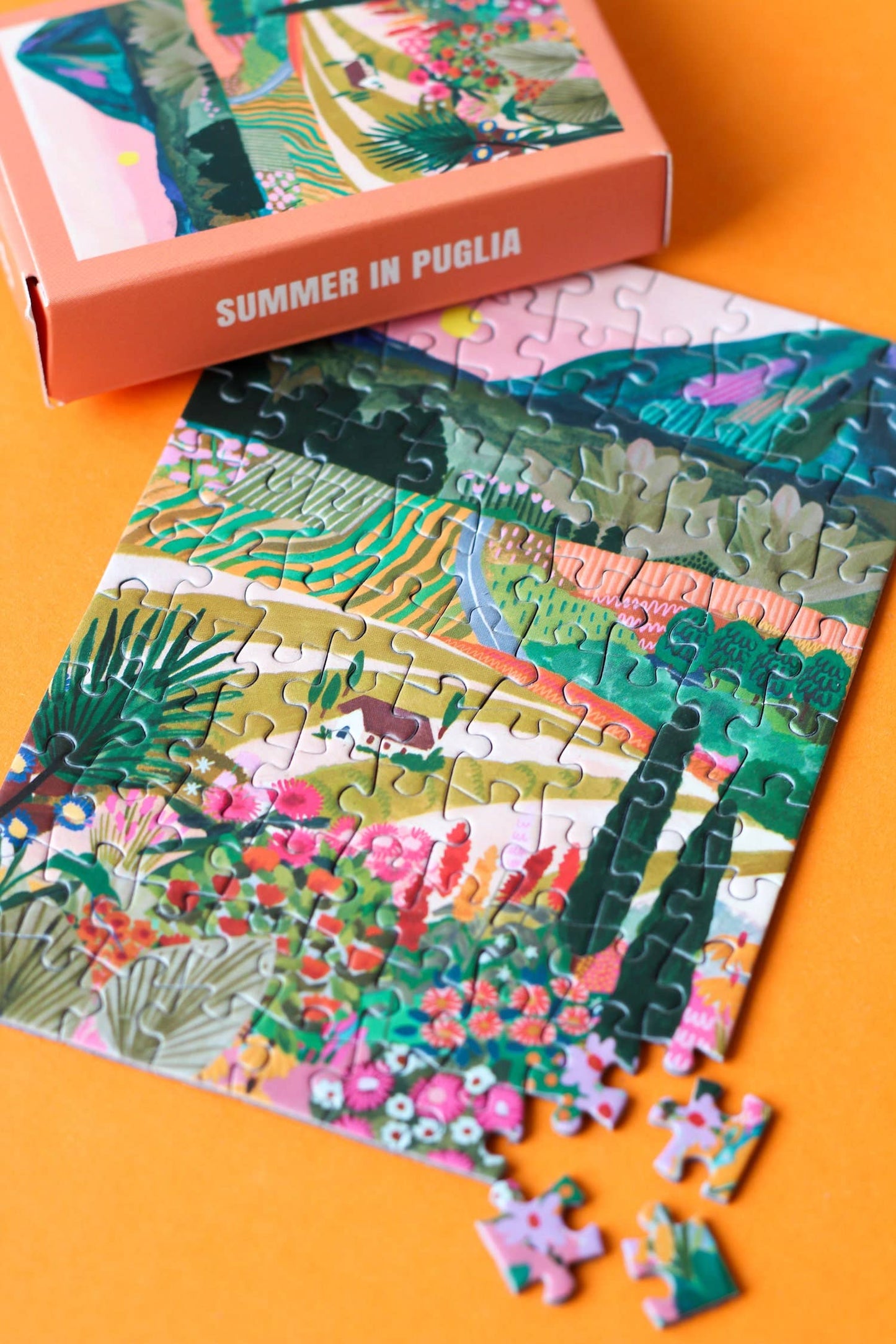 Mini puzzle L'ÉTÉ DANS LES POUILLES - Piecely - 99 pièces