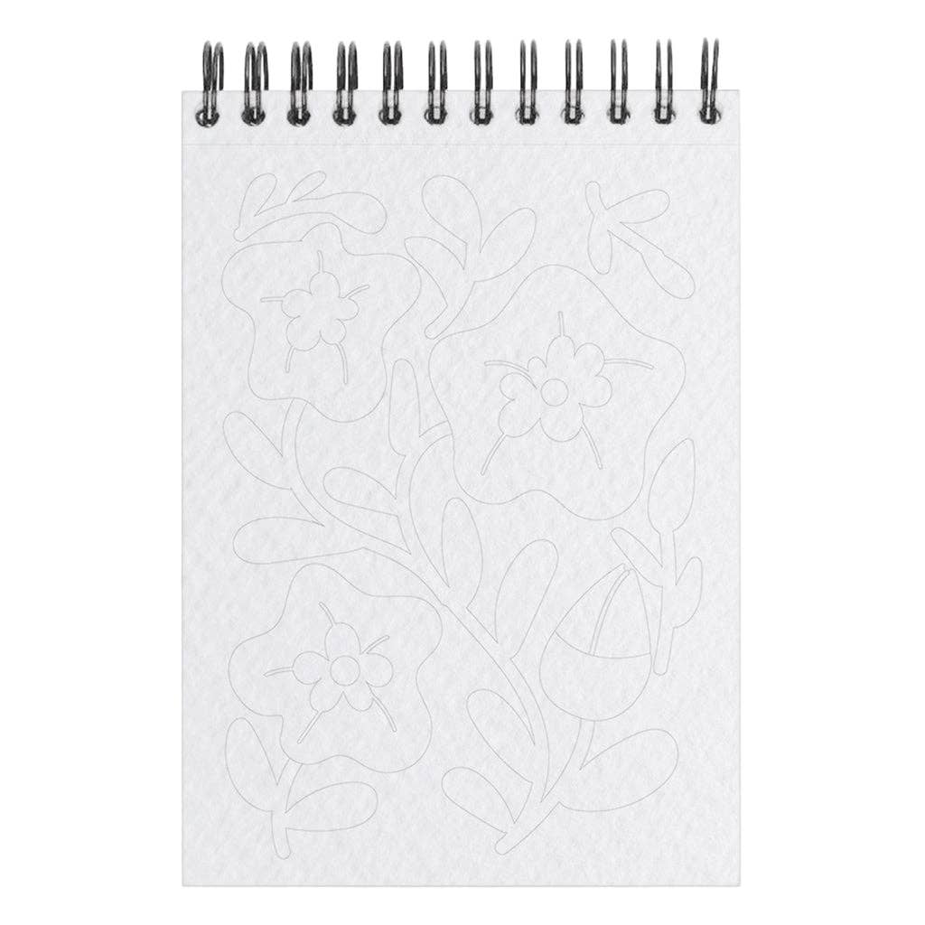 Carnet de coloriage A6 - FLORAL #2