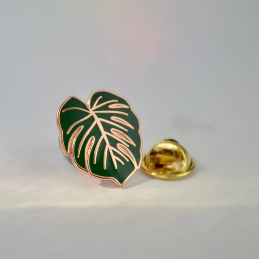 Pin's émaillé - FEUILLE MONSTERA DELICIOSA