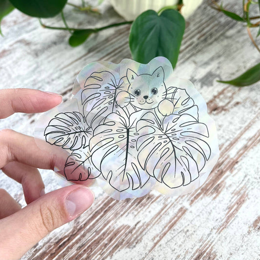 Attrape soleil - MONSTERA & CHAT