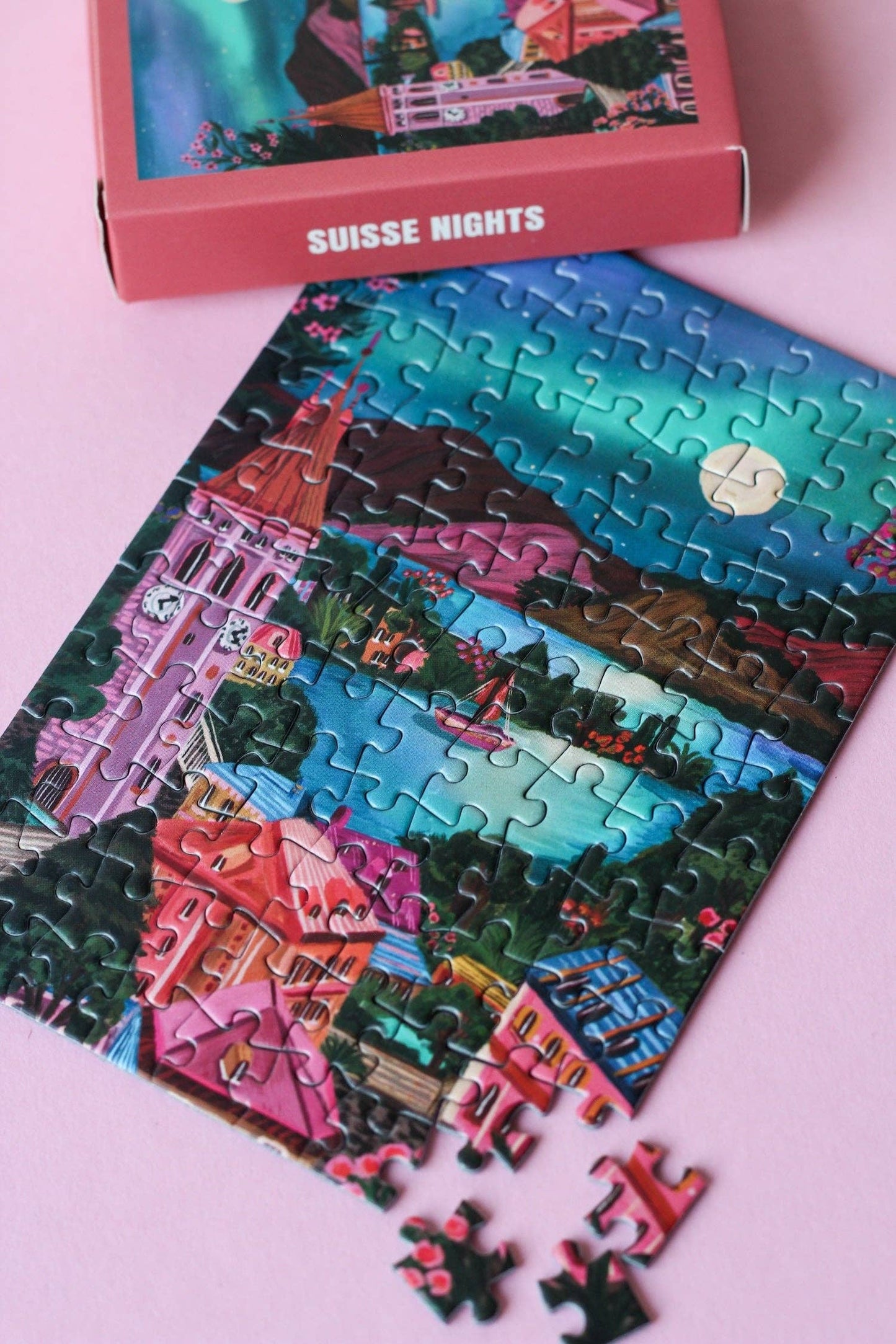 Mini puzzle SWISS NIGHTS - Piecely - 99 pièces