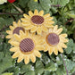 Tournesol en céramique, piquet de plante, tournesol sur tige